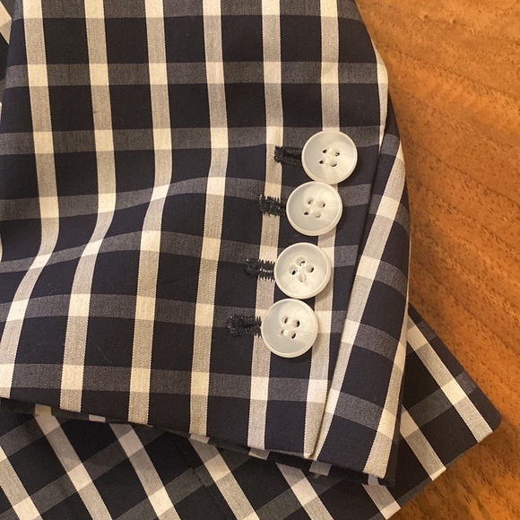 1901 blue and white gingham blazer. Size 10 - Picture 5 of 9